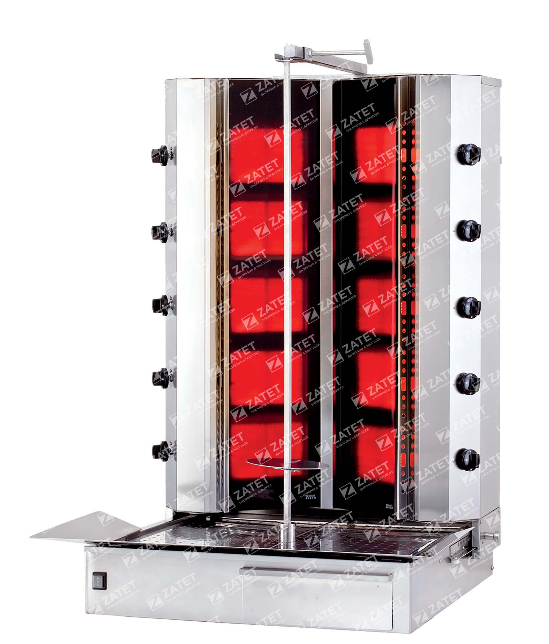  Газовый Аппарат для шаурмы  с остеклением KLG 225-VG