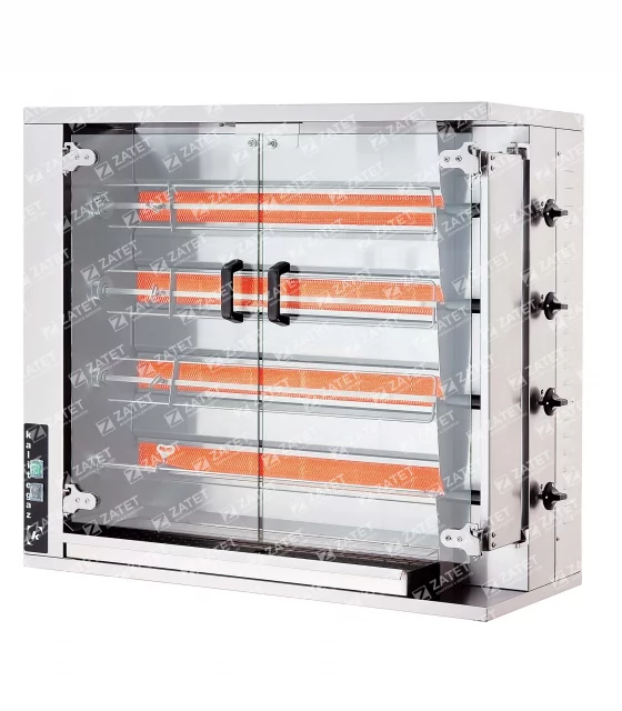CRG 4 Gas Grill Apparatus, 4 skewers for 16-20 chickens