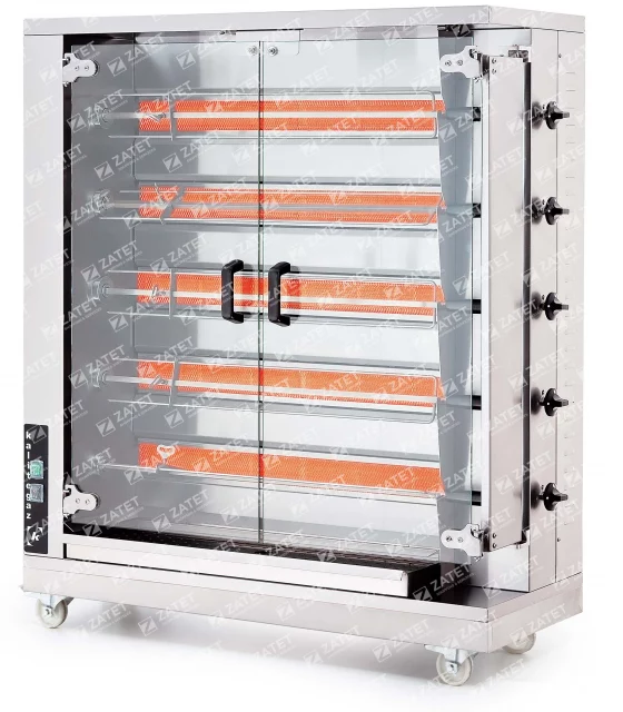 CRG 5B Gas Grill Apparatus, 5-skewers for 20-25 chickens