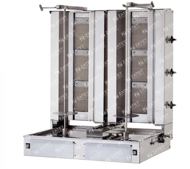 Gas shawarma machine with bottom engine KLG 153 - T